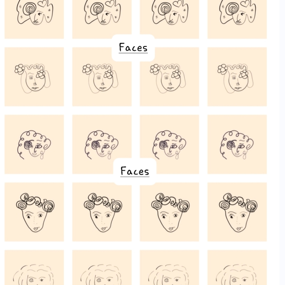 Unique Face Stickers